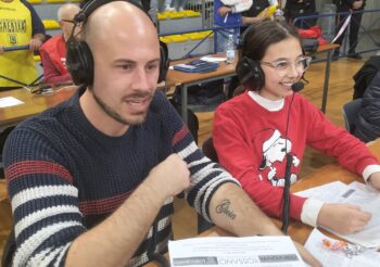 LBA Serie A Scafati Vs Pistoia 107 – 102 1° e 2° T. Supplementari Massimo Caldieri e Gioia Caldieri