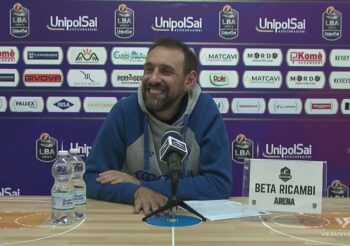 Basket LBA Serie A 2^ giornata Scafati vs Brescia 93-95 Post gara Coach Poeta e Nicola